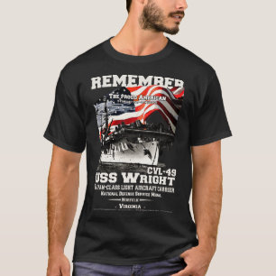 USS Wright CVL49 leichte Flugzeugträger T-Shirt