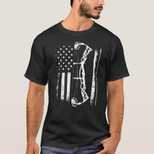 USsa Archery Us Flag Archer Compound Bow 2 T-Shirt