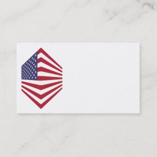 USsa Flag Corner Business Cards Visitenkarte
