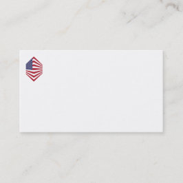 USsa Flag Corner Business Cards Visitenkarte