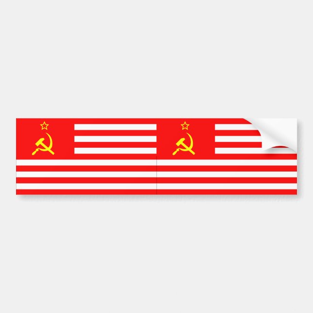 USSA Flagge (2) Autoaufkleber (Vorne)