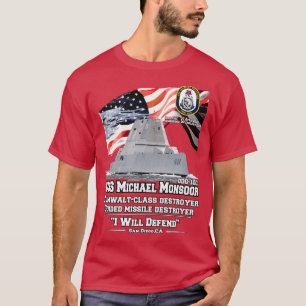 USSMonsoor ZumwaltClass Zerstörer T-Shirt
