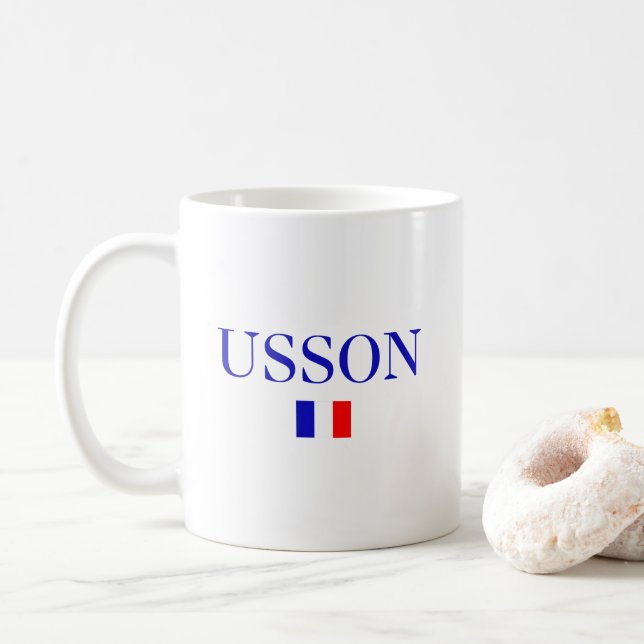 USSON Frankreich Kaffeetasse (Mit Donut)