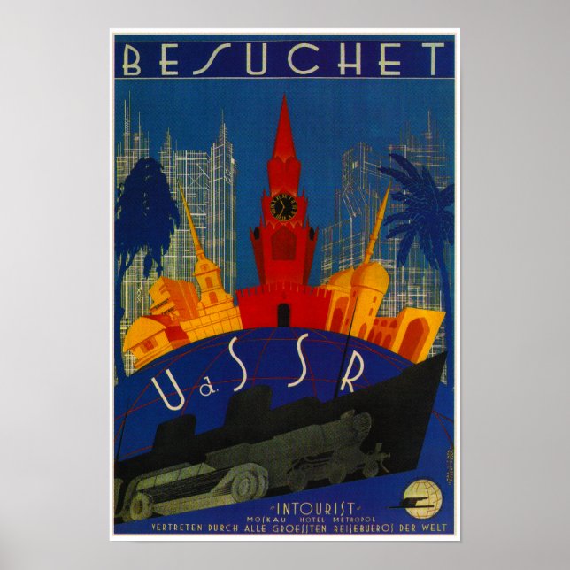 USSR Besuchet Train Poster (Vorne)