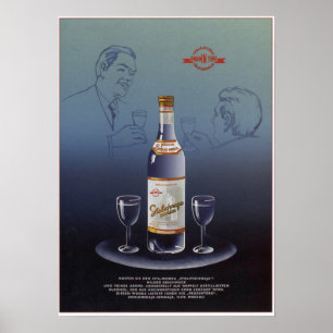 USSR Soviet Stolichnaya Vodka Advertising 1965 Poster