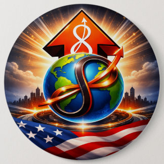 USTP Global Infinity Ascent Patriotische Taste Button