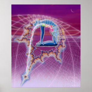 Ustrasana Visualisierung Poster