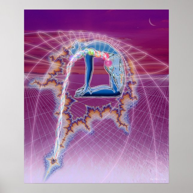 Ustrasana Visualisierung Poster (Vorne)