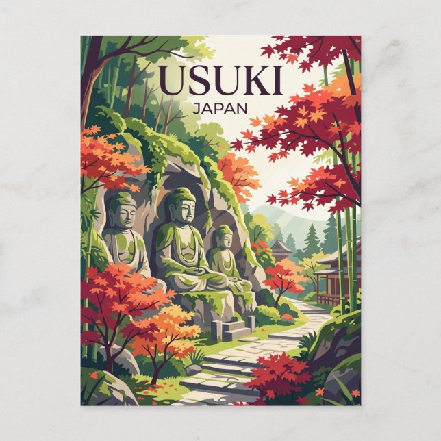 Usuki Japan Postkarte (Vorderseite)