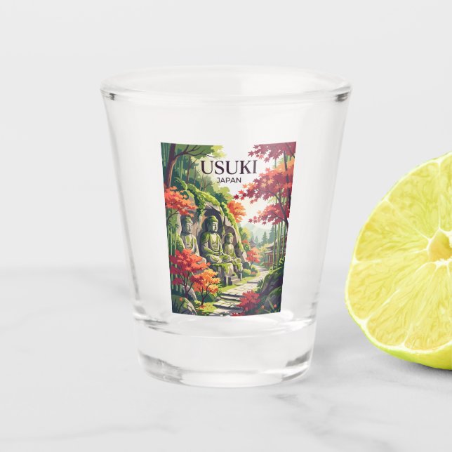 Usuki Japan Schnapsglas (Vorderseite)