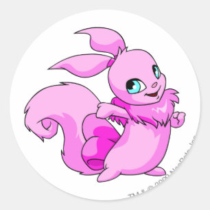 Usul Pink Runder Aufkleber