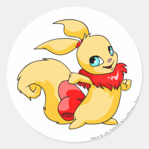 Usul Red Runder Aufkleber