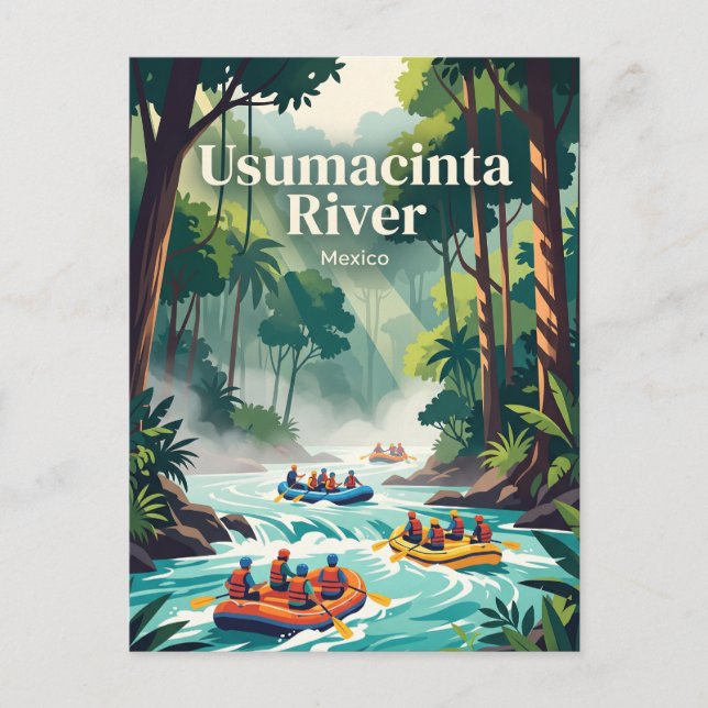 Usumacinta-Fluss, Mexiko Postkarte (Vorderseite)