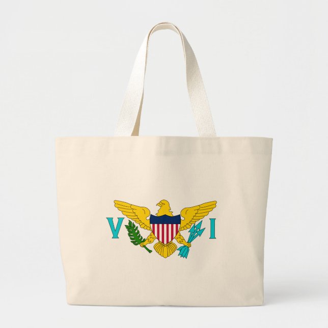 USVI-Strandtasche Jumbo Stoffbeutel (Vorne)