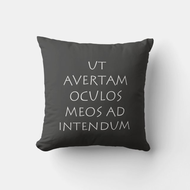 Ut avertam oculos meos ad intendum kissen (Vorderseite)