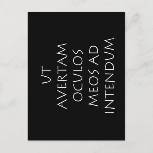 Ut avertam oculos meos ad intendum postkarte
