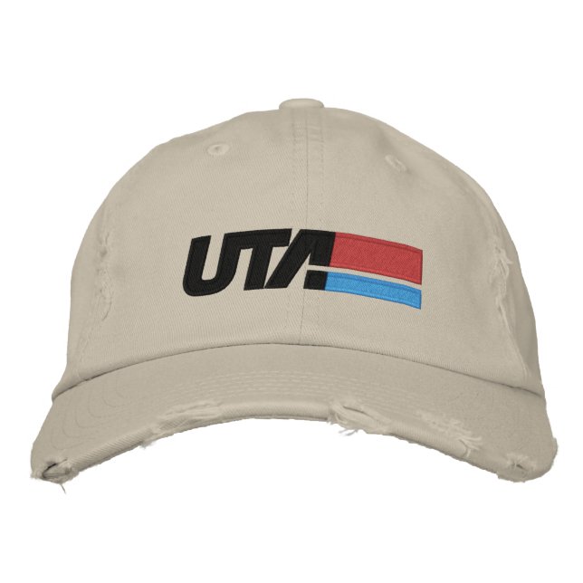 UTA Retro-Logo-Baseballmütze Bestickte Baseballkappe (Vorderseite)