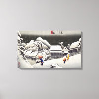 Utagawa Hiroshige - Abend Snow bei Kanbara