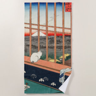 Utagawa Hiroshige - Asakusa-Reisfelder Strandtuch