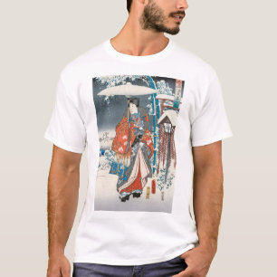 Utagawa Hiroshige - Die Geschichte von Genji, Eleg T-Shirt
