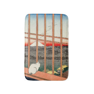 Utagawa Hiroshige - Felder in Asakusa - Rice Badematte
