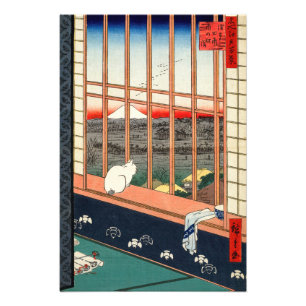 Utagawa Hiroshige - Felder in Asakusa - Rice Fotodruck