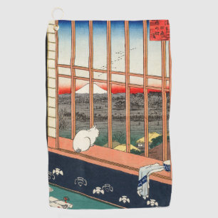 Utagawa Hiroshige - Felder in Asakusa - Rice Golfhandtuch