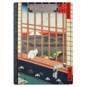 Utagawa Hiroshige - Felder in Asakusa - Rice Klemmbrett