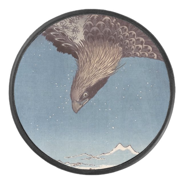 Utagawa Hiroshige - Fukagawa Susaki und Jumantsubo Eishockey Puck (Vorderseite)