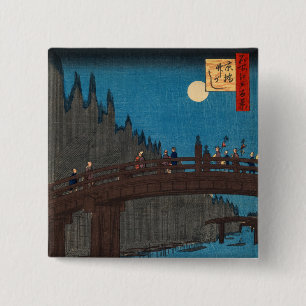 Utagawa Hiroshige - Kyoto Bridge by Moonlight Button