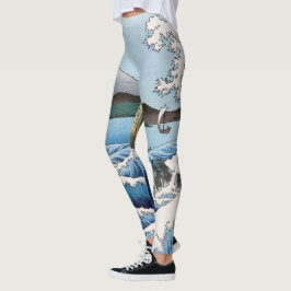Utagawa Hiroshige - Meer vor Satta, Provinz Suruga Leggings