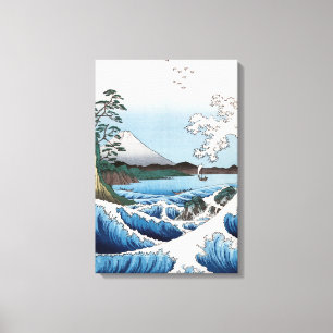 Utagawa Hiroshige - Meer vor Satta, Provinz Suruga Leinwanddruck