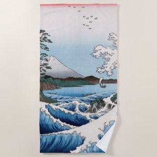 Utagawa Hiroshige - Meer vor Satta, Provinz Suruga Strandtuch