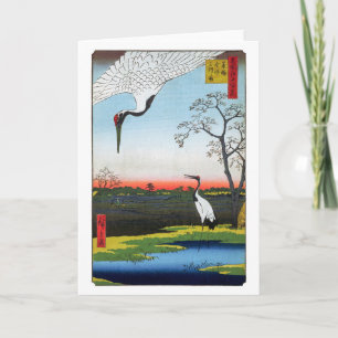 Utagawa Hiroshige - Minowa, Kanasugi, Mikawashima Karte