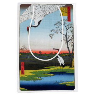 Utagawa Hiroshige - Minowa, Kanasugi, Mikawashima Mittlere Geschenktüte