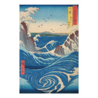 Utagawa Hiroshige - Naruto-Strudel, Provinz Awa