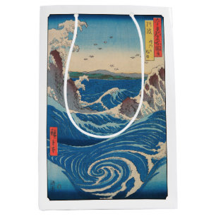 Utagawa Hiroshige - Naruto-Strudel, Provinz Awa Mittlere Geschenktüte