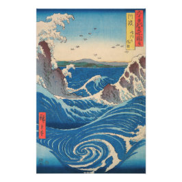 Utagawa Hiroshige - Naruto Whirlpool, Provinz Awa Fotodruck