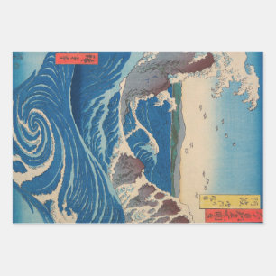 Utagawa Hiroshige - Naruto Whirlpool, Provinz Awa Geschenkpapier Set