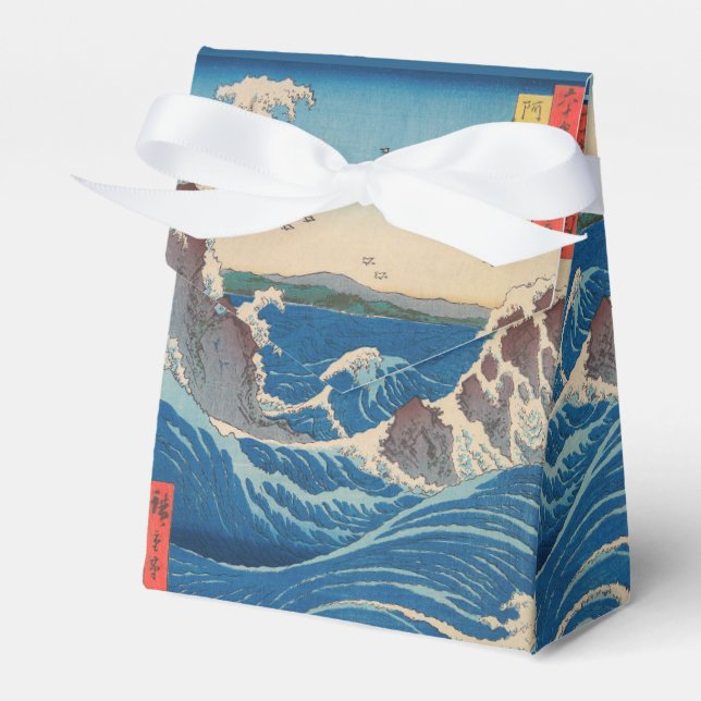 Utagawa Hiroshige - Naruto Whirlpool, Provinz Awa Geschenkschachtel (Vorderseite)