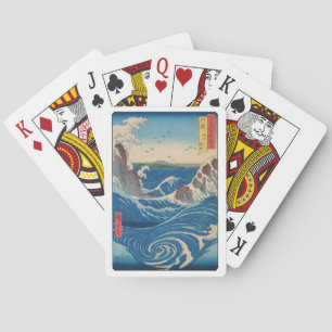 Utagawa Hiroshige - Naruto Whirlpool, Provinz Awa Spielkarten
