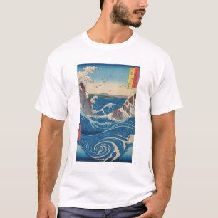 Utagawa Hiroshige - Naruto Whirlpool, Provinz Awa T-Shirt