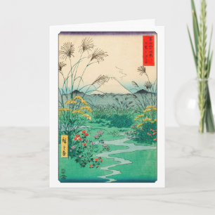 Utagawa Hiroshige - Otsuki-Ebene in der Provinz Ka Karte