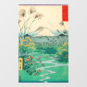 Utagawa Hiroshige - Otsuki Schlicht in der Provinz Fensteraufkleber