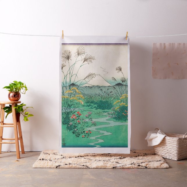 Utagawa Hiroshige - Otsuki Schlicht in der Provinz Stoff (Beispiel)