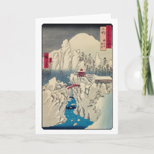 Utagawa Hiroshige - Schnee auf dem Berg Haruna Karte