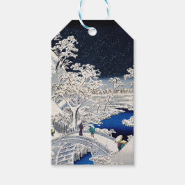 Utagawa Hiroshige - Trommelbrücke bei Meguro Geschenkanhänger