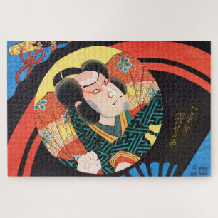 Utagawa kuniyoshi Bild von Kabuki Schauspieler auf Puzzle