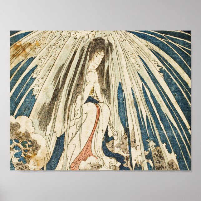 Utagawa Kuniyoshi - Hatsuhanacirca.Liebe, Kopfschm Poster (Vorne)