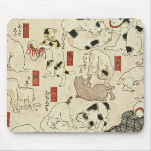Utagawa Kuniyoshi - Katzen Mousepad